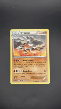 Pokemon TCG Rhyperior 76/160 XY-Primal Clash Regular Card NM Condition - Image 1