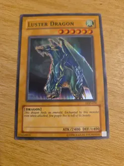 Luster Dragon Legacy of Darkness Yu-Gi-Oh! LOD-050 (Super Rare) Beautiful Card - Image 1