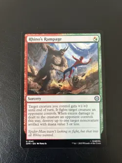 Rhino's Rampage - MTG: Marvel's Spider-Man Regular Uncommon 141 - Image 1