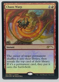 MTG Chaos Warp WPN & Gateway Promos Foil - Image 1