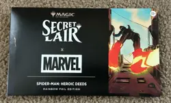 MTG Secret Lair x Marvel's Spider-Man: Heroic Deeds Rainbow Foil Edition IN HAND - Image 1