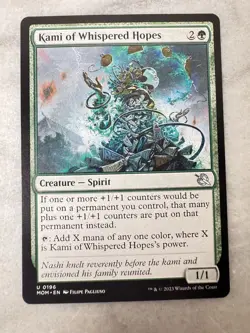 1x Kami of Whispered Hopes (Uncommon) #196 March of the Machine MTG Near Mint - Image 1
