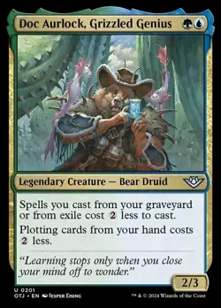 x4 Doc Aurlock, Grizzled Genius U MTG Outlaws of Thunder Junction M/NM, English - Image 1