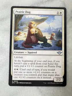 MTG Magic the Gathering Prairie Dog (24/441) Outlaws of Thunder Junction LP - Image 1
