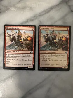 Marauding Mako 1x Foil 1x Non-Foil Aetherdrift MTG - Image 1