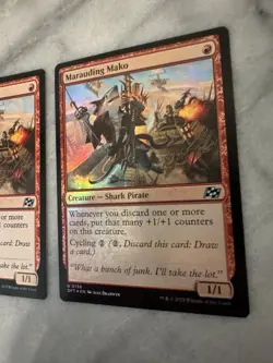 Marauding Mako 1x Foil 1x Non-Foil Aetherdrift MTG - Image 2