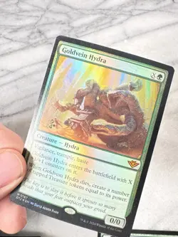 1x MTG FOIL 2024 Promo Goldvein Hydra Outlaws of Thunder Junction - Image 2