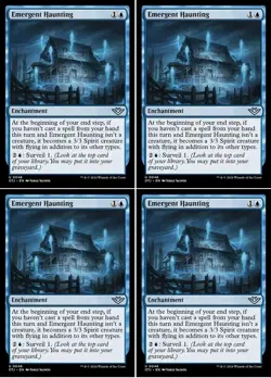 4x Emergent Haunting *Uncommon* Magic MtG x1 OTJ Outlaws of Thunder Junction - Image 1
