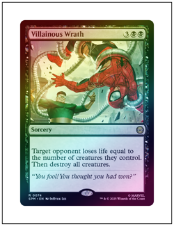 1x Villainous Wrath, Foil, Magic the Gathering MTG NM - Image 1