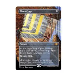 WOTC MtG Double Masters Mana Crypt (Borderless) (MR) (Foil) NM - Image 1