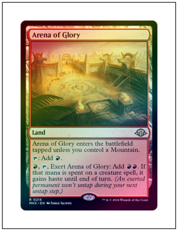 1x Arena of Glory, Foil, Magic the Gathering MTG NM - Image 1
