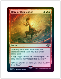 1x Flare of Duplication, Foil, Magic the Gathering MTG NM - Image 1