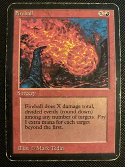 English - MTG Fireball - HP - Limited Edition Alpha - Image 1