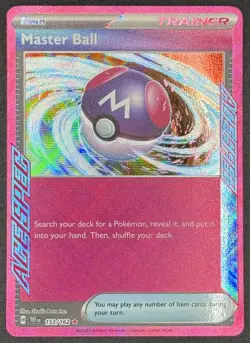 Master Ball 153/162 Pokemon TCG SV05: Temporal Forces ACE SPEC Rare NM - Image 1