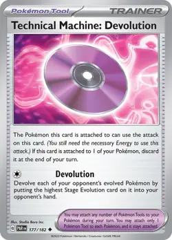 Technical Machine: Devolution 177/182 Reverse Holo LP - Pokemon TCG Paradox PAR - Image 4