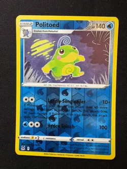 Politoed 032/196 Reverse Holo Rare LP - Pokemon TCG Sw&Sh Lost Origin LOR - Image 1