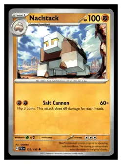 Pokemon SV02: Paldea Evolved Naclstack #122/193 Uncommon - Image 1