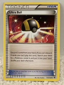 POKEMON TCG: XY FATES COLLIDE ULTRA BALL 113/124 UNCOMMON-NM - Image 1