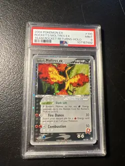 Pokemon Rocket’s Moltres EX #100 Team Rocket Returns Mint PSA 9 - Image 1