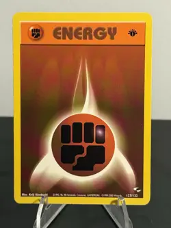 Fighting Energy 127/132 1999 1st Edition Pokemon Gym Heroes Regular NM - Image 1
