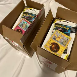2 x Pokemon Team Up Checklane Blister Box - 32 packs - was Factory Sealed - TEU - Image 1