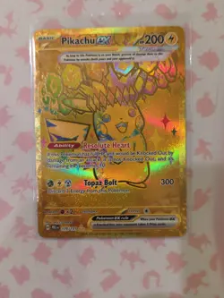 Pokemon TCG Pikachu ex 179/131 Hyper Rare Sv: Prismatic Evolutions NM - Image 1