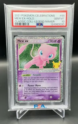 2021 Pokemon Celebrations Mew Ex-Holo 88/92 PSA 10 - Image 1