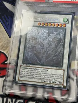 Yugioh PSA 9 Stardust Dragon TDGS-EN040 1st Edition Ghost Rare - Image 5