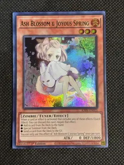 YuGiOh! Ash Blossom & Joyous Spring RA04-EN025 Ultra Rare 1st Edition Near Mint - Image 1
