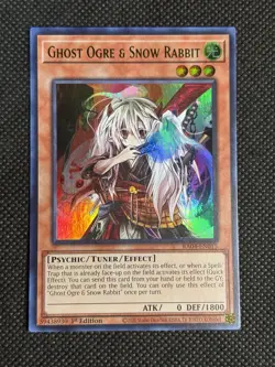 YuGiOh! - Ghost Ogre & Snow Rabbit RA04-EN015 Ultra Rare 1st Edition Near Mint - Image 1