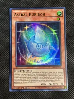 YuGiOh! - Astral Kuriboh RA04-EN040 Ultra Rare 1st Edition Near Mint - Image 1