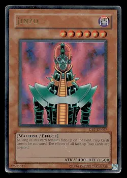 Yugioh Jinzo DB1-EN067 Dark Beginning 1 Unlimited MP Card - Image 1