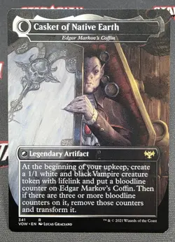 MTG Edgar, Charmed Groom- DAMAGED -Innistrad: Crimson Vow Magic Card # 341 - Image 2