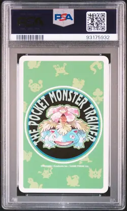 1996 POKEMON GREEN VERSION PLAYING CARDS 10 OF CLUBS #142 AERODACTYL PSA 10 - Image 2