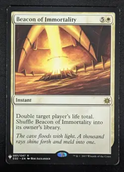 MTG Beacon of Immortality- DAMAGED -Planeswalker Symbol Reprints Magic Card #001 - Image 1