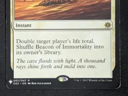 MTG Beacon of Immortality- DAMAGED -Planeswalker Symbol Reprints Magic Card #001 - Image 4