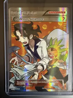 Professor Sycamore 114/114 Steam Seige NM Full Art Ultra Rare Pokemon Card - Image 1