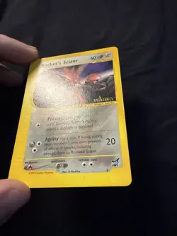 VINTAGE POKEMON PROMO CARD - BEST OF GAME - #4 ROCKET'S SCIZOR - WINNER STAMP NM - Image 2