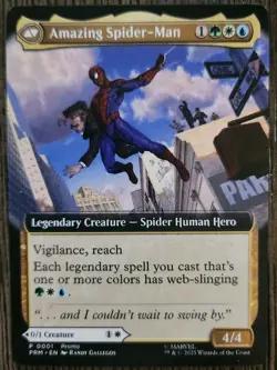 NYCC 2025 MTG Peter Parker / Amazing SPIDER-MAN PROMO Card Magic Gathering - Image 2