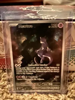 Pokemon 151 Mewtwo 052 Scarlet & Violet UPC Black Star Promo Card Holo - Image 1
