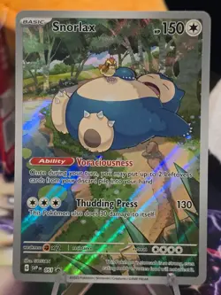 Pokemon Card TCG - Snorlax SVP 051 Scarlet & Violet 151 Black Star Promo LP - Image 1