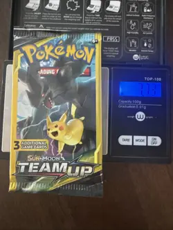 Pokemon Team Up 3 Card Booster Pack - HEAVY 7.73g - Image 1