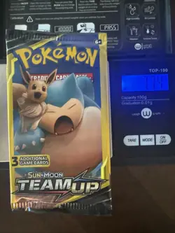 HEAVY 7.74g - Pokemon Team Up 3 Card Booster Pack - Image 1