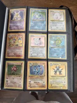 Pokemon Collection Binder Lot of Cards Holo Rare Vintage WoTC Shadowless Etc - Image 1