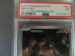 Mewtwo Pokemon 052 Sv: Scarlet & Violet Promo Cards Holo PSA 7 - Image 2