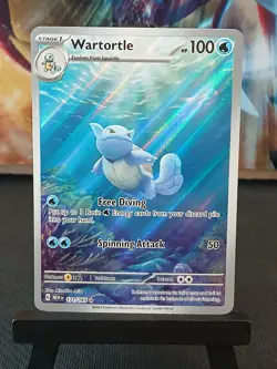 Wartortle 171/165 Scarlet & Violet 151 English Pokemon Card NM - Image 4