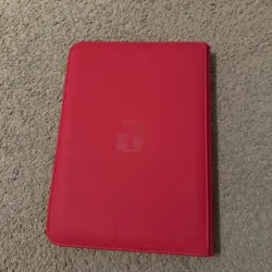 Vault X Fire Red 9-Pocket Exo-Tec Zip Binder - 360 Cards - Used - Image 2