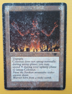 Magic the Gathering MTG Antiquities COLOSSUS OF SARDIA HP R 1994 Vintage! - Image 1