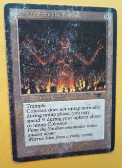 Magic the Gathering MTG Antiquities COLOSSUS OF SARDIA HP R 1994 Vintage! - Image 2