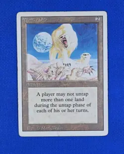 Magic the Gathering Artifact Winter Orb Mtg -- Revised Edition - Image 1